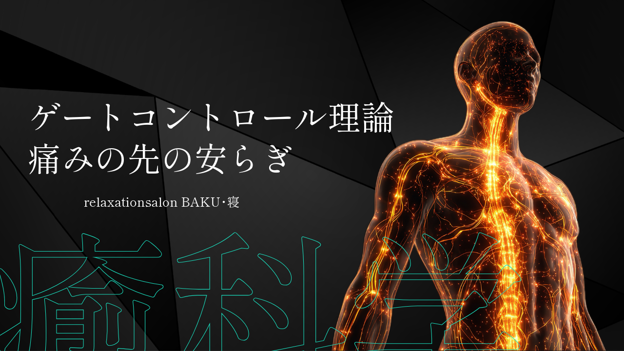 ゲートコントロール理論──痛みの先の安らぎ