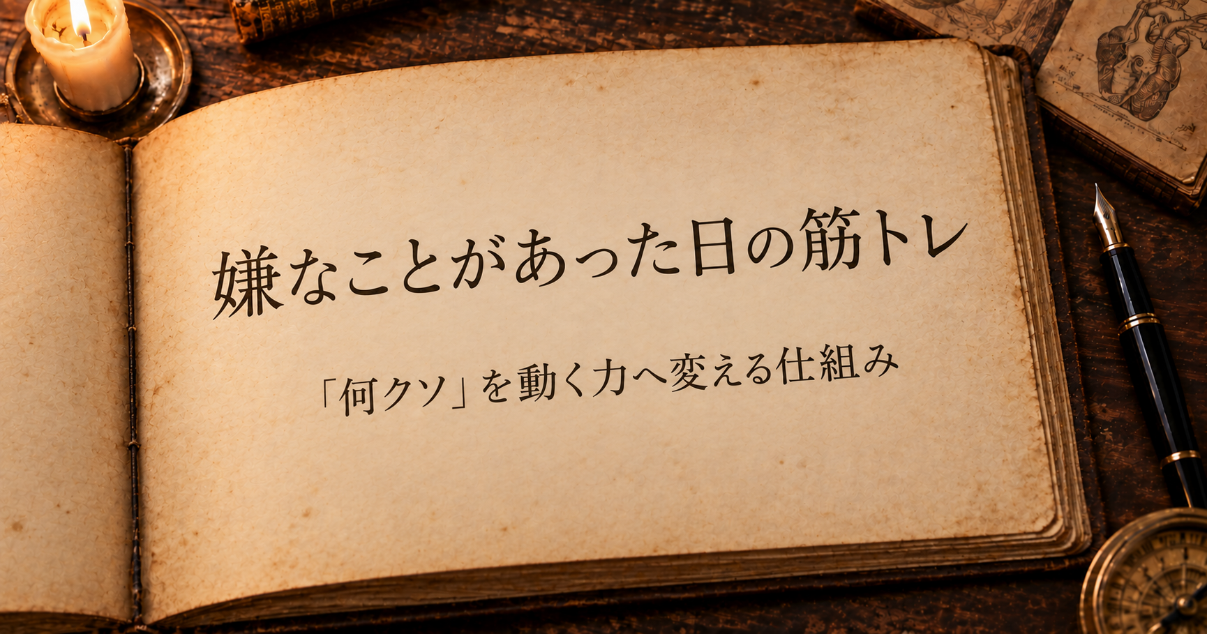 嫌なことがあった日の筋トレ｜「何くそ」で動く力へ変える仕組み